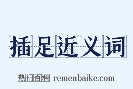 插足近义词是什么意思的图片